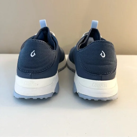 OluKai Huai Blue Gray Sneakers Size 8.5 - Picture 4 of 8
